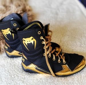 Venum Boxing Shoes Gold/Black